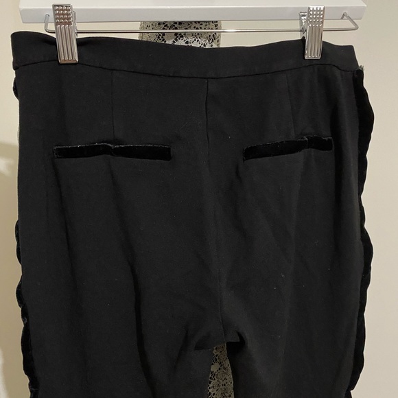 *PRICE DROP!* MICHAEL KORS Black Velvet Trim Trouser Pants - Picture 9 of 9